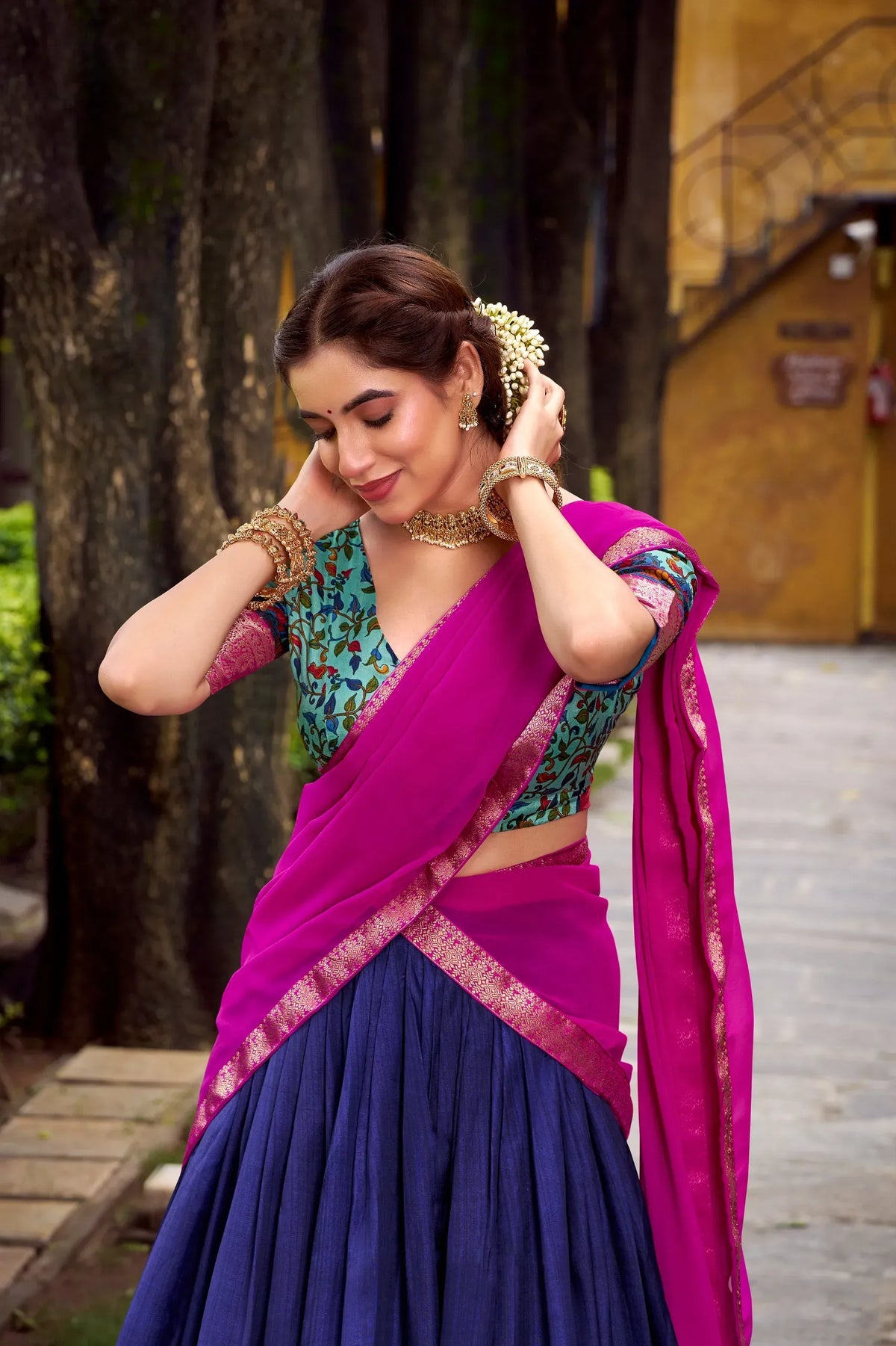 buy purple lehenga choli online