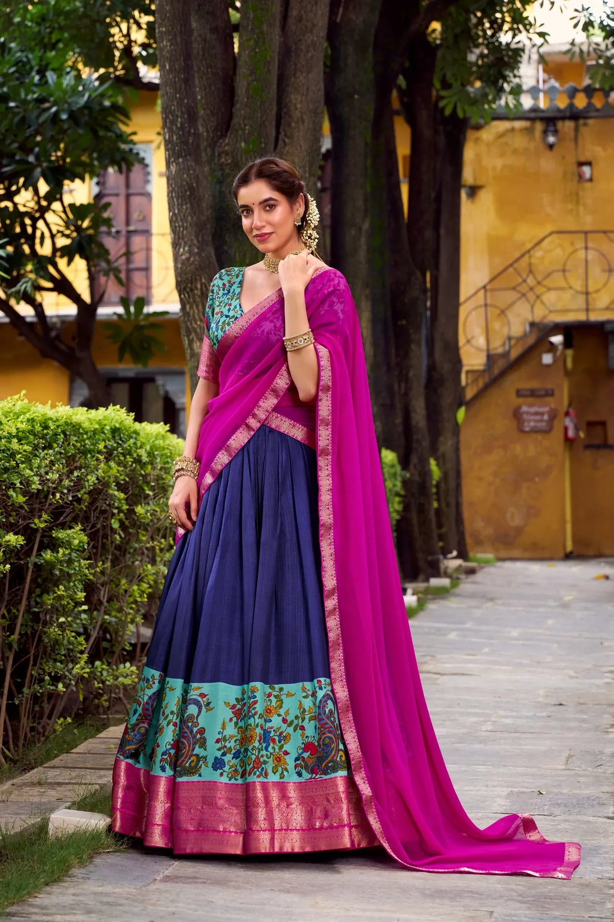 buy purple lehenga choli