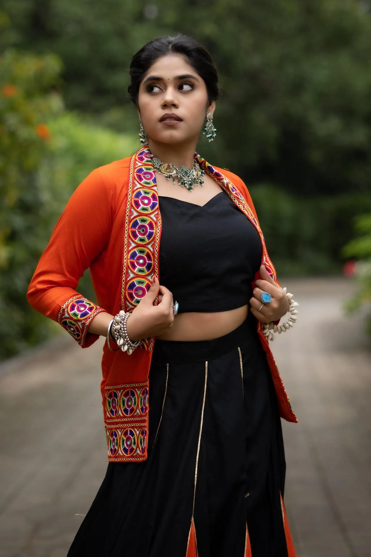 fancy blouse lehenga set