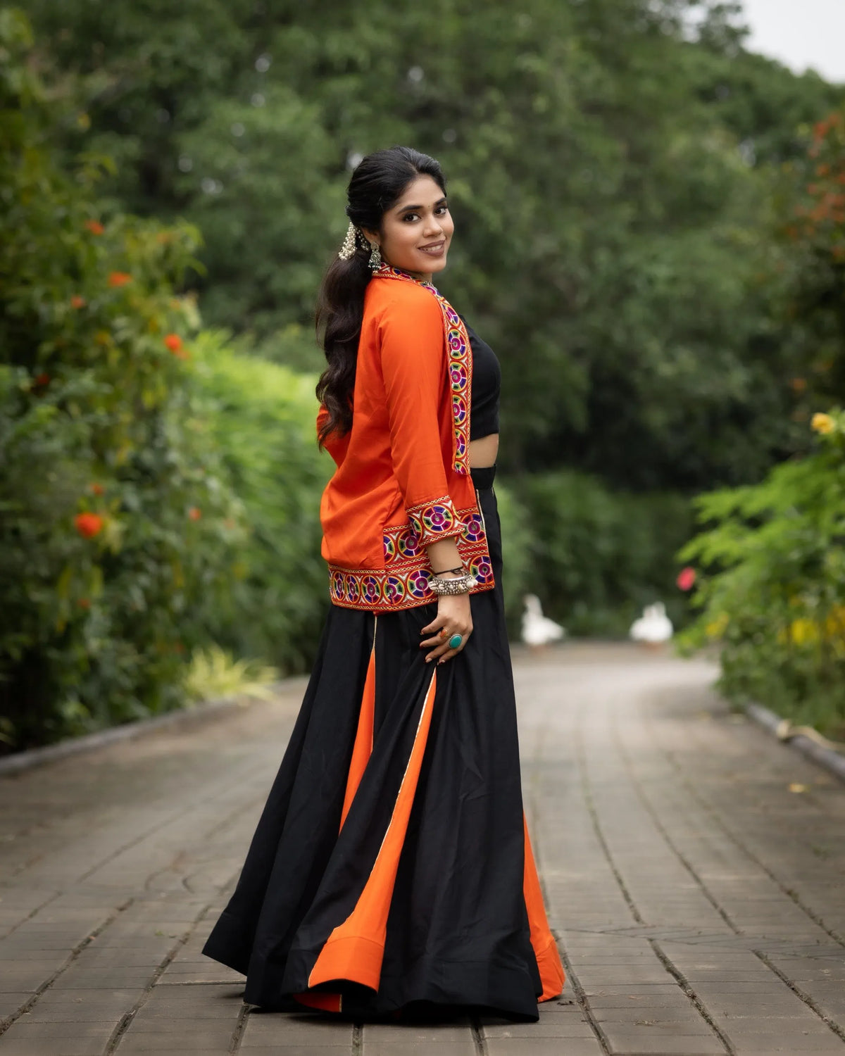 gota patti lehenga look