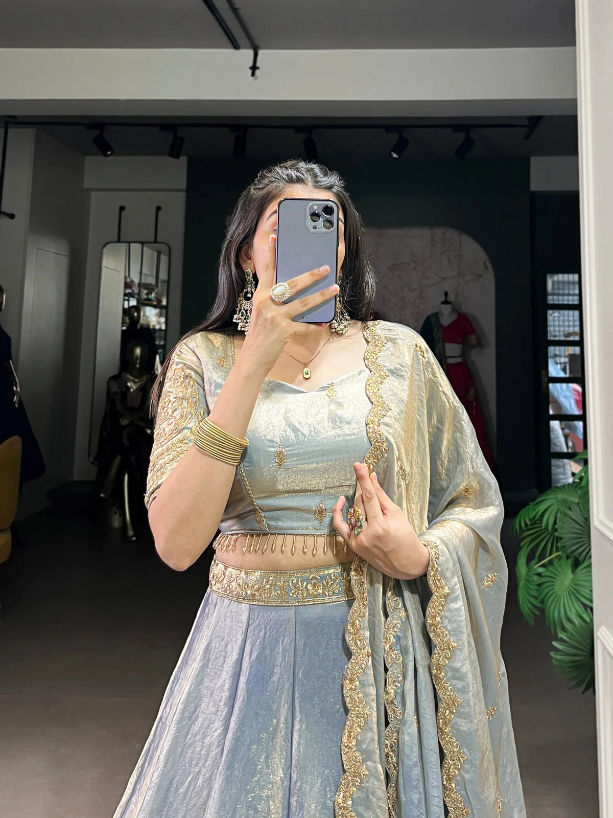 lavender occasion lehenga