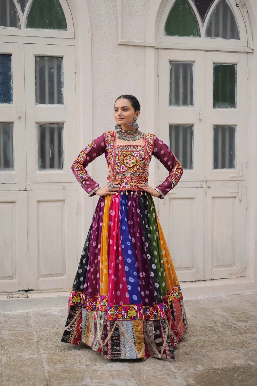 multicolor gamthi choli
