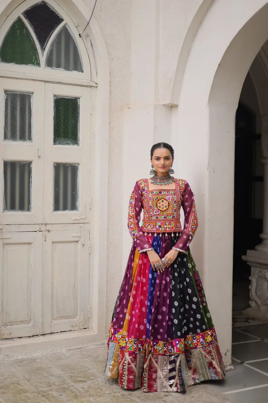 multicolor garba choli