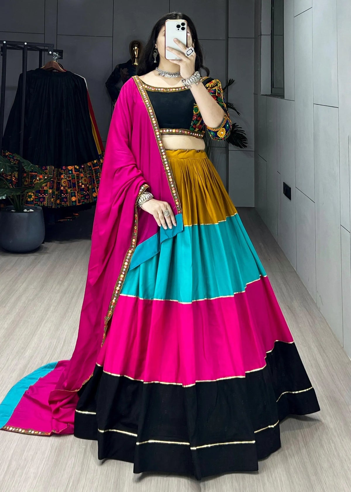 multicolor navratri set