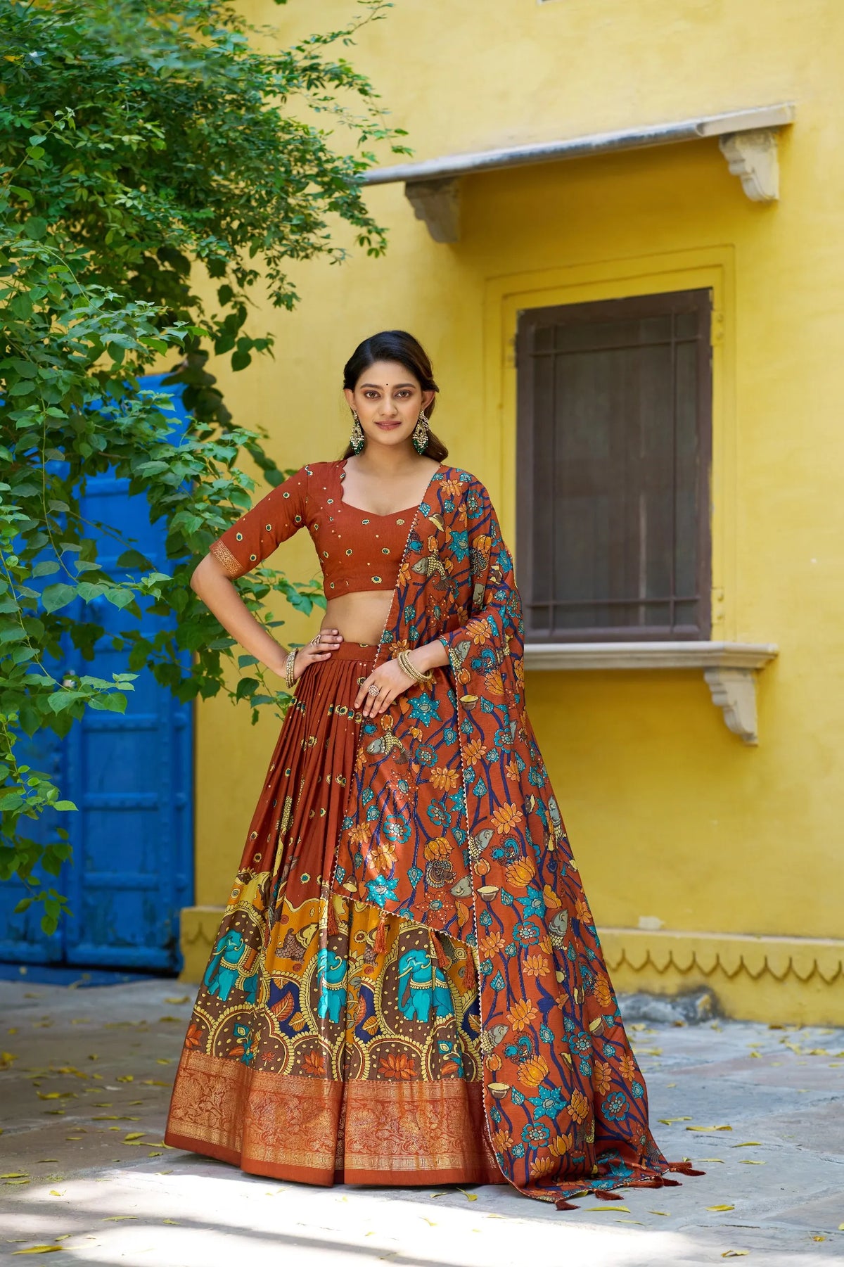 mustard kalamkari set