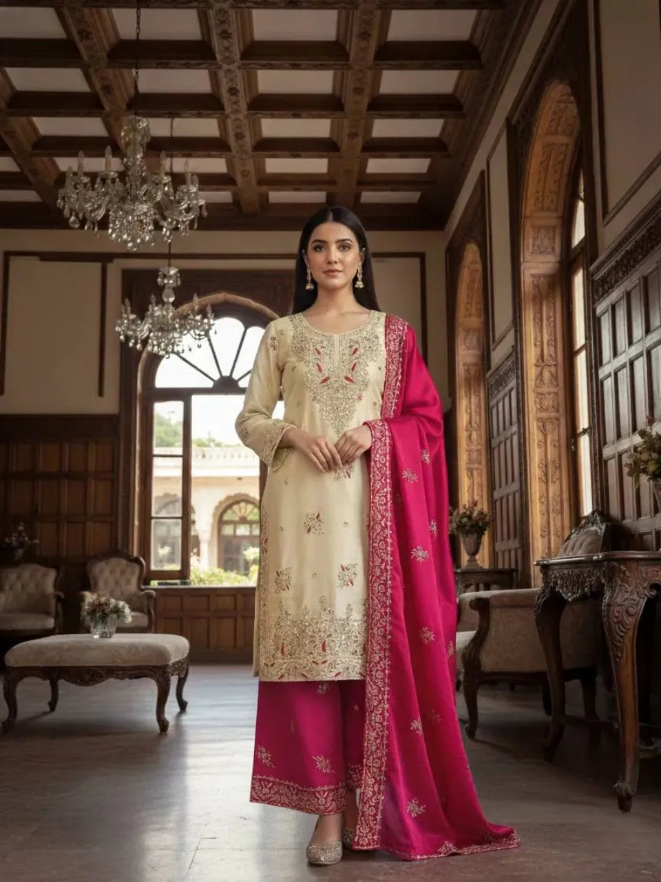 rani pink palazzo set